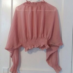 Chiffon long sleeve top
